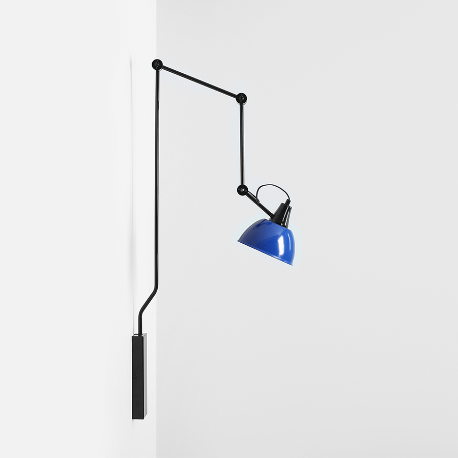 AIDA ADJUSTABLE ARM LIGHT SHADE COBALT - DYKE & DEAN
