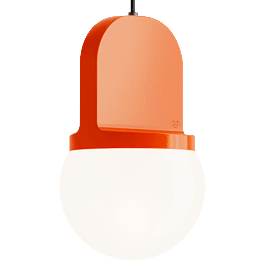 HABEA CERAMIC PENDANT LIGHT OPAL GLASS - DYKE & DEAN