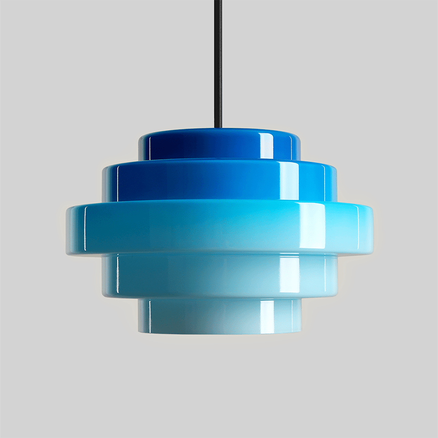 JELLY PENDANT LIGHT BLUE 280 LARGE - DYKE & DEAN