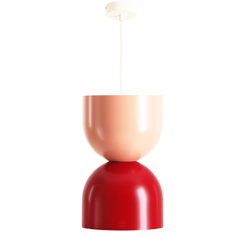 MODULAR PENDANT RED & CORAL - DYKE & DEAN