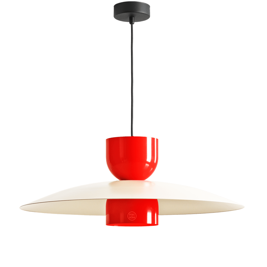 MODULAR PENDANT UTO LIGHT RED & DARK BEIGE - DYKE & DEAN