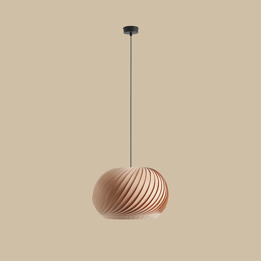 NATURE BEECH WOOD PENDANT LIGHT MEDIUM - DYKE & DEAN