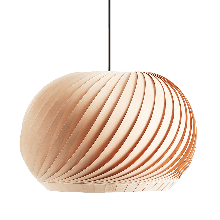 NATURE BEECH WOOD PENDANT LIGHT MEDIUM - DYKE & DEAN
