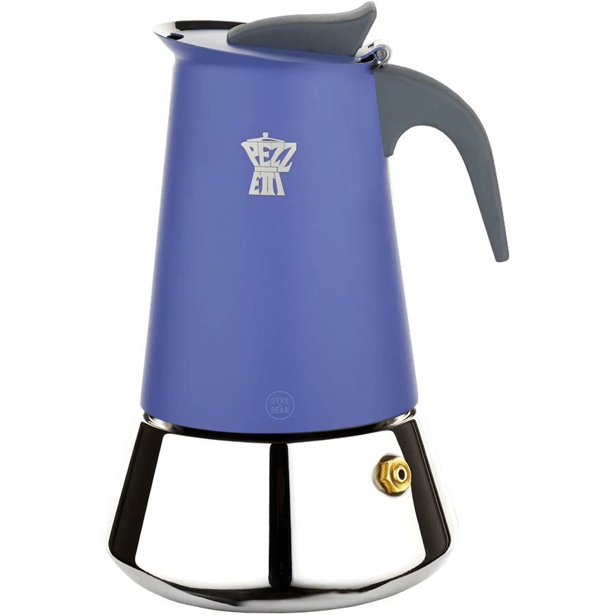 PEZZETTI 2 CUP COFFEE MAKER INDUCTION HOB INDIGO BLUE - DYKE & DEAN