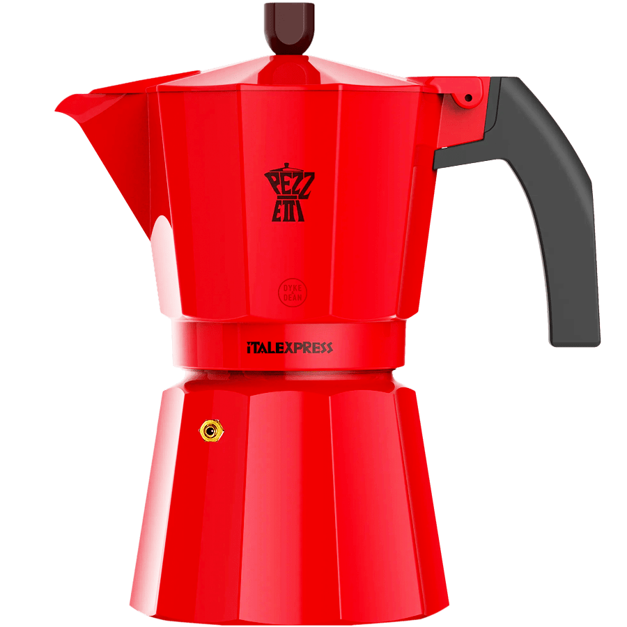 PEZZETTI ESPRESSO COFFEE MAKER RED 3 CUP - DYKE & DEAN
