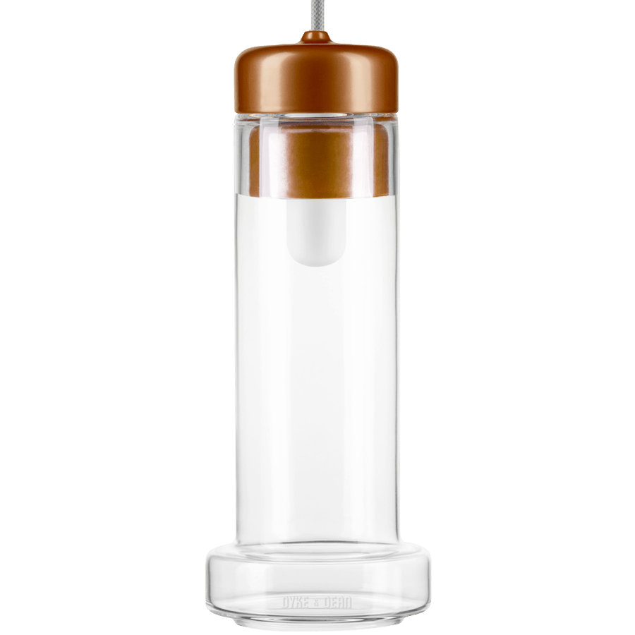 TUBA PORCELAIN CRYSTAL GLASS LIGHT PENDANTS - DYKE & DEAN