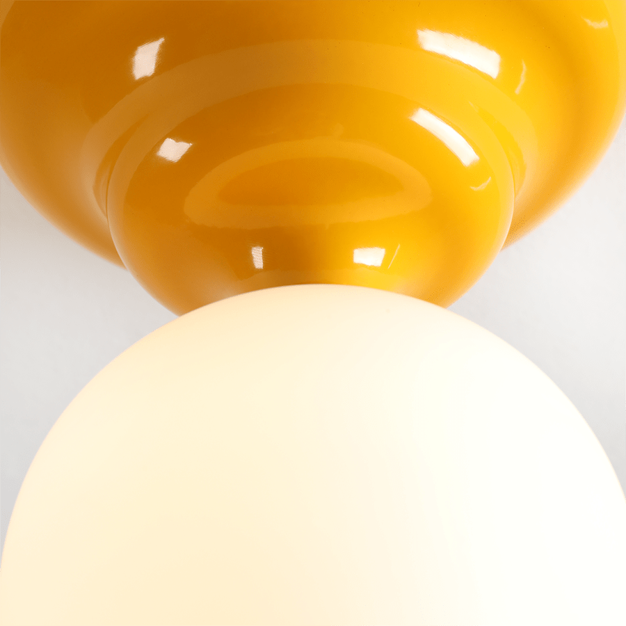 WAVE FIXED CEILING LIGHT YELLOW SMALL - DYKE & DEAN