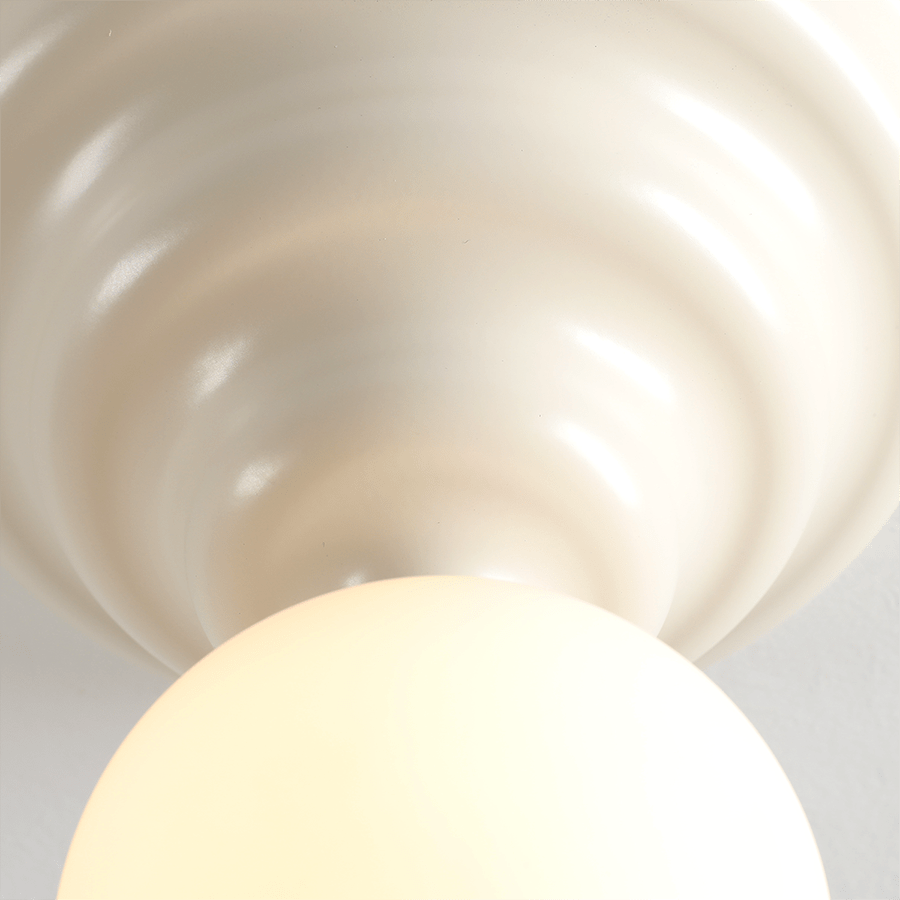 WAVE WALL LIGHT CREAM - DYKE & DEAN