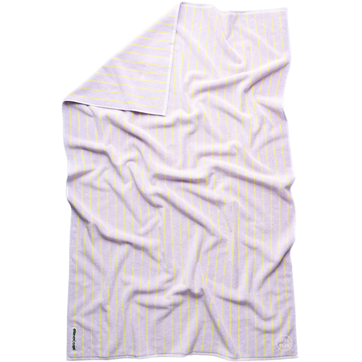 NARAM BATH TOWELS LILAC & NEON YELLOW