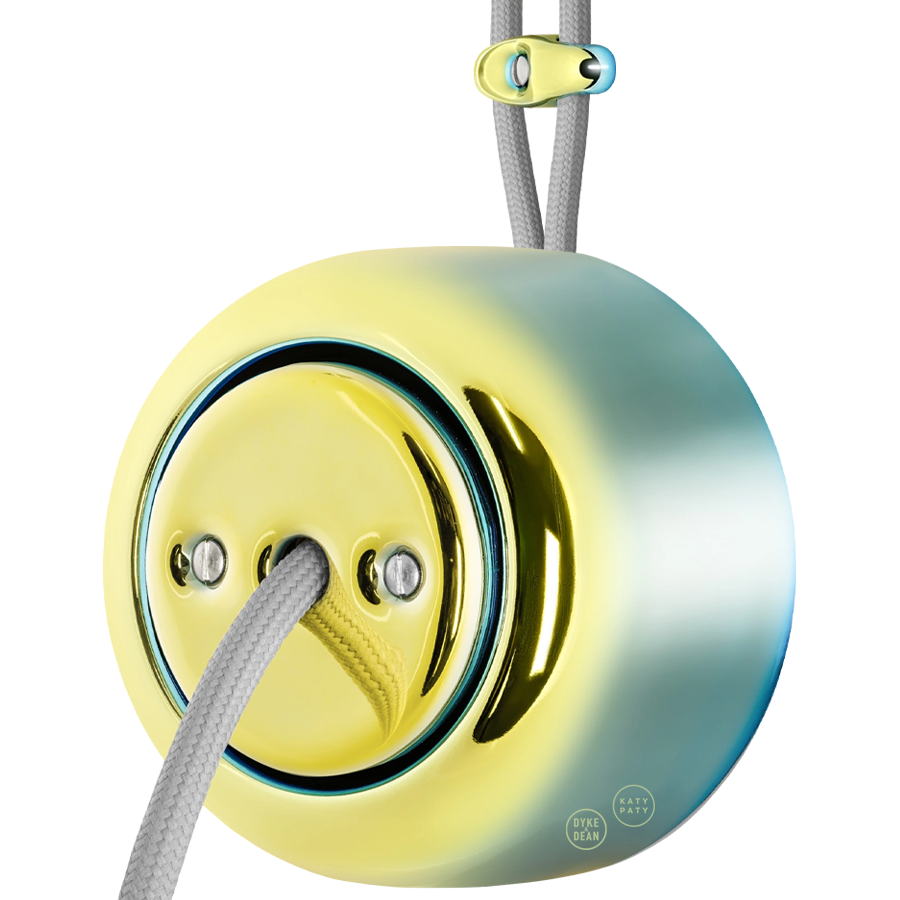 PORCELAIN ROUND SURFACE MOUNTED CABLE GLAND SOCKET LUCEDO