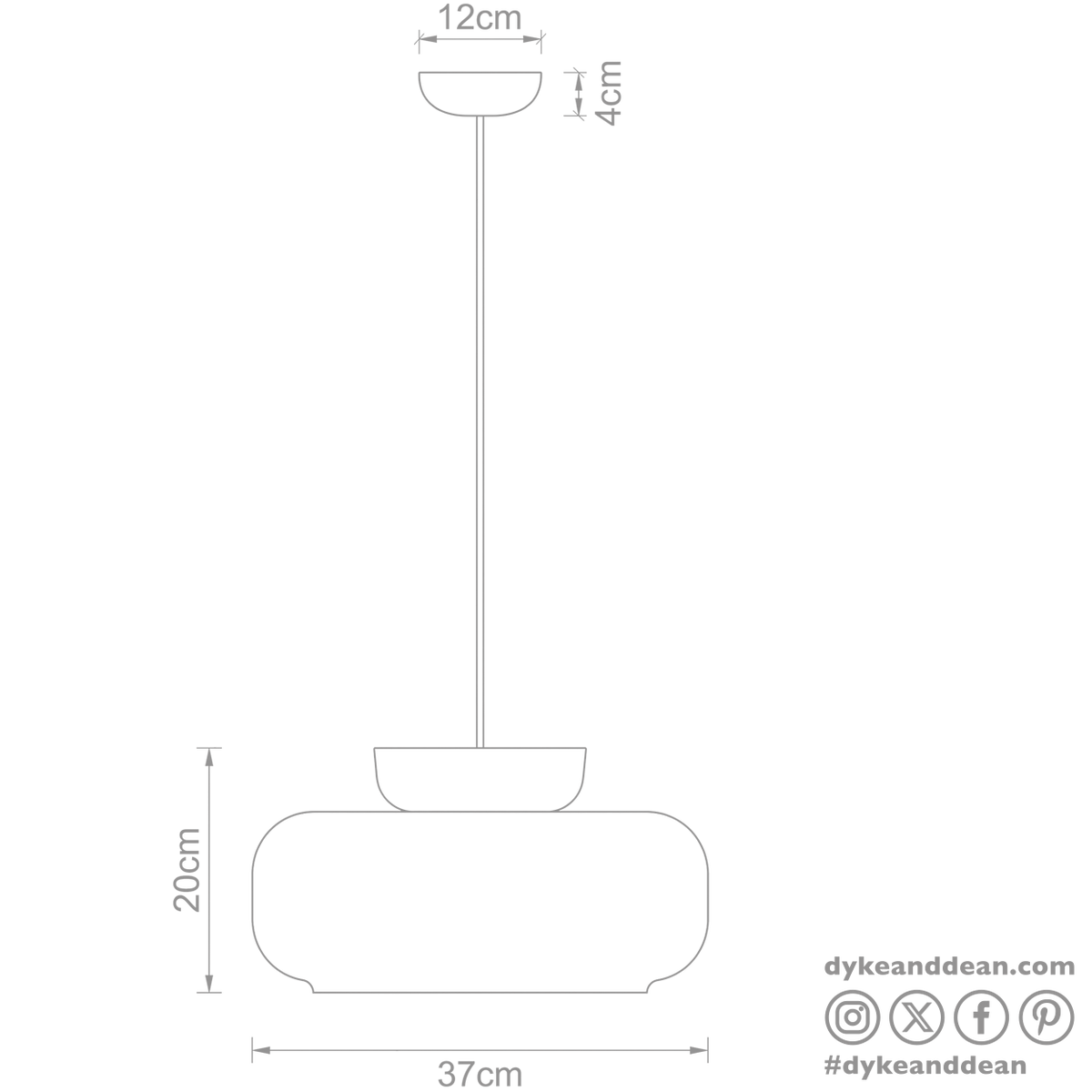MARACANÀ CERAMIC GLASS PENDANT LIGHT