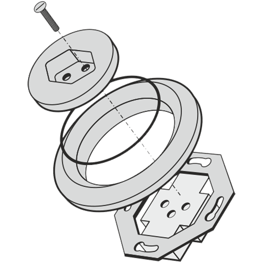 PORCELAIN WALL MOUNTED SWISS SOCKET CARROT