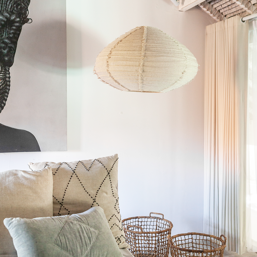 LUNA OFF WHITE LINEN LYS SKYGGE 50CM