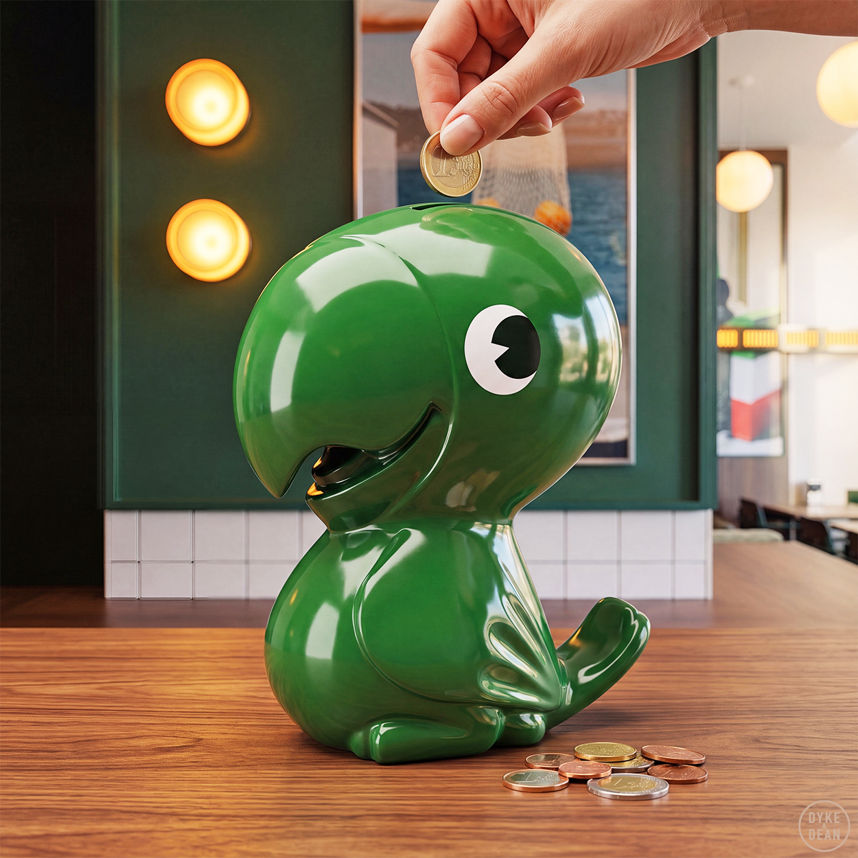POLLY PARROT COIN SAVINGS BANK