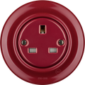 PORCELÆN STIKkontakt BURGUNDY UK