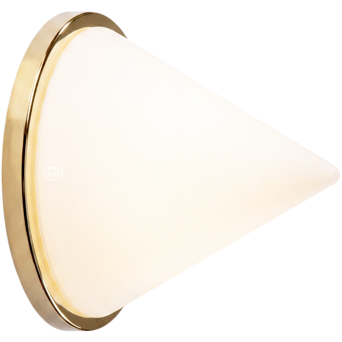 BRASS PYRAMID GLASS LIGHT
