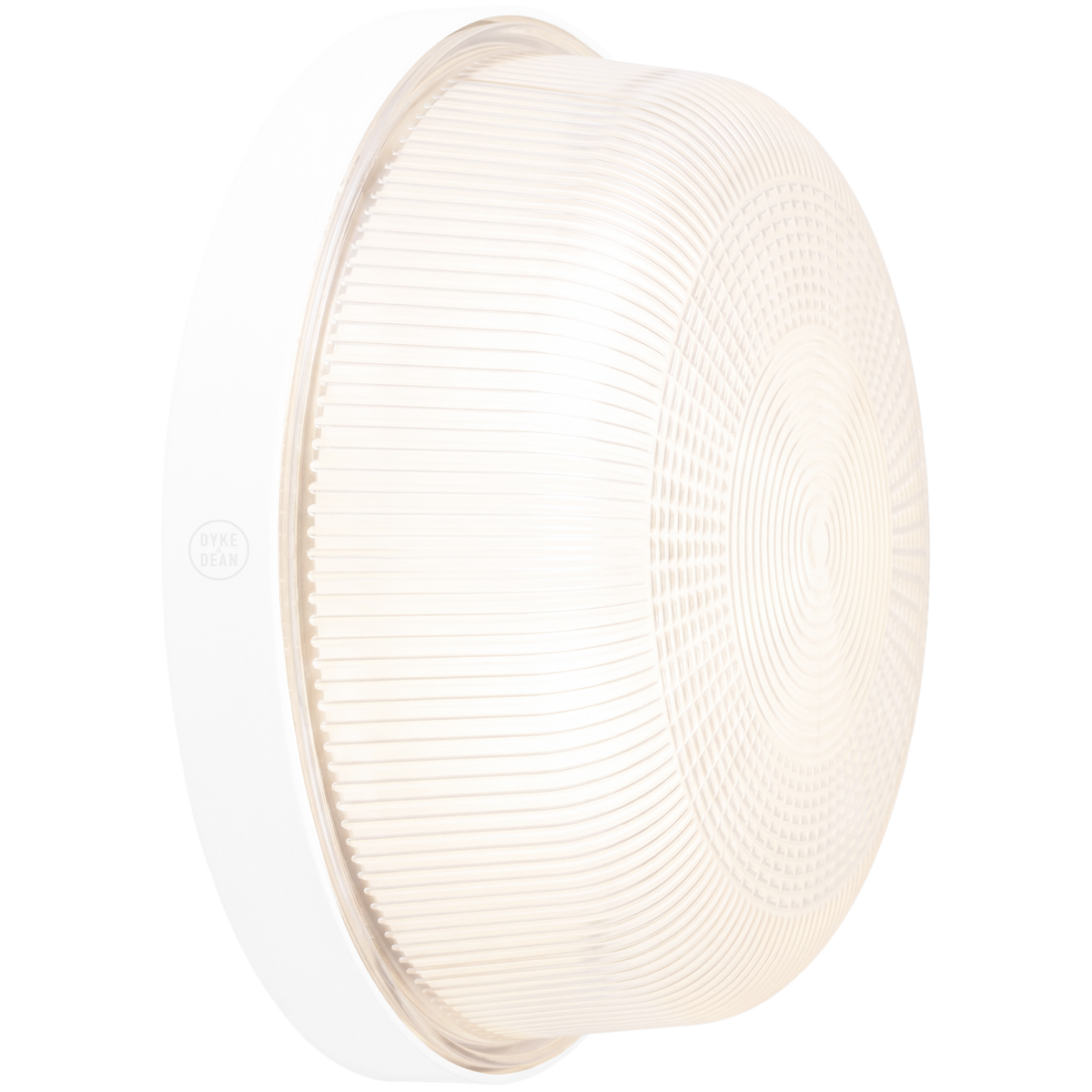 WHITE INDUSTRIAL ROUND WALL & CEILING BULKHEAD LIGHT