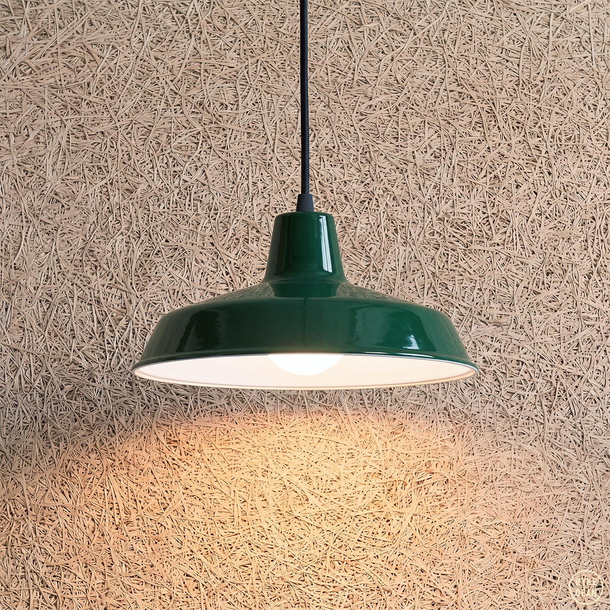 DYKE & DEAN SMALL PENDANT LAMPSHADE GREEN