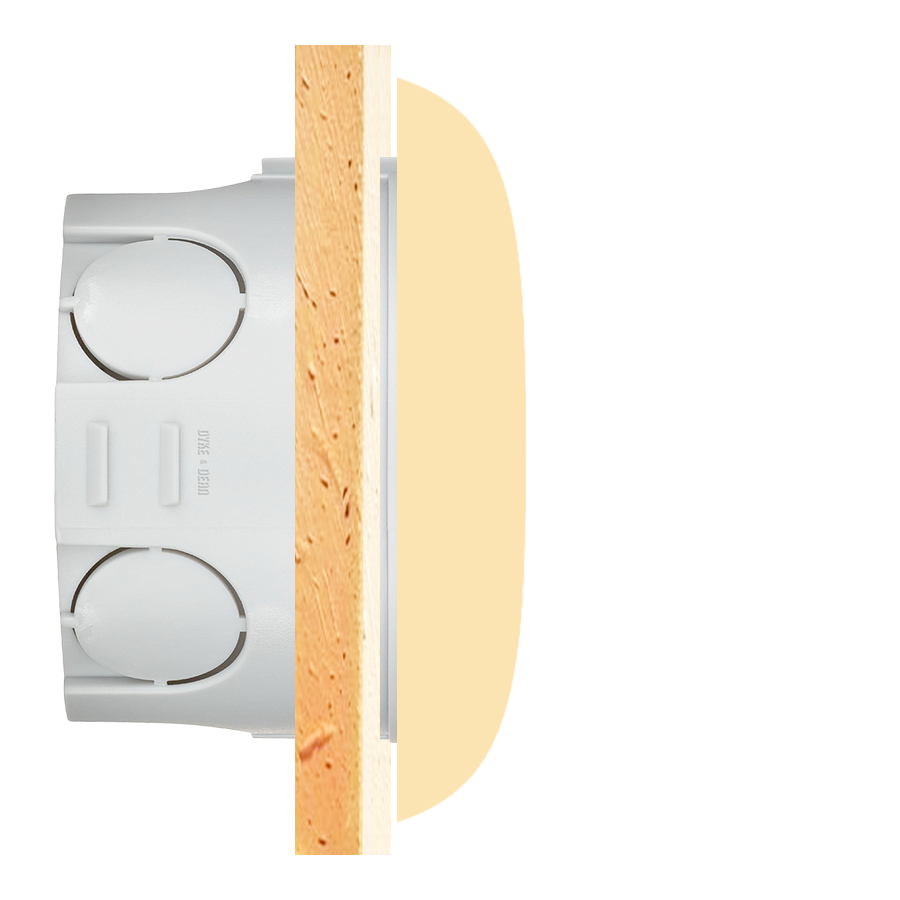 PORCELÆN VÆG STIK BRONZE PC/USB