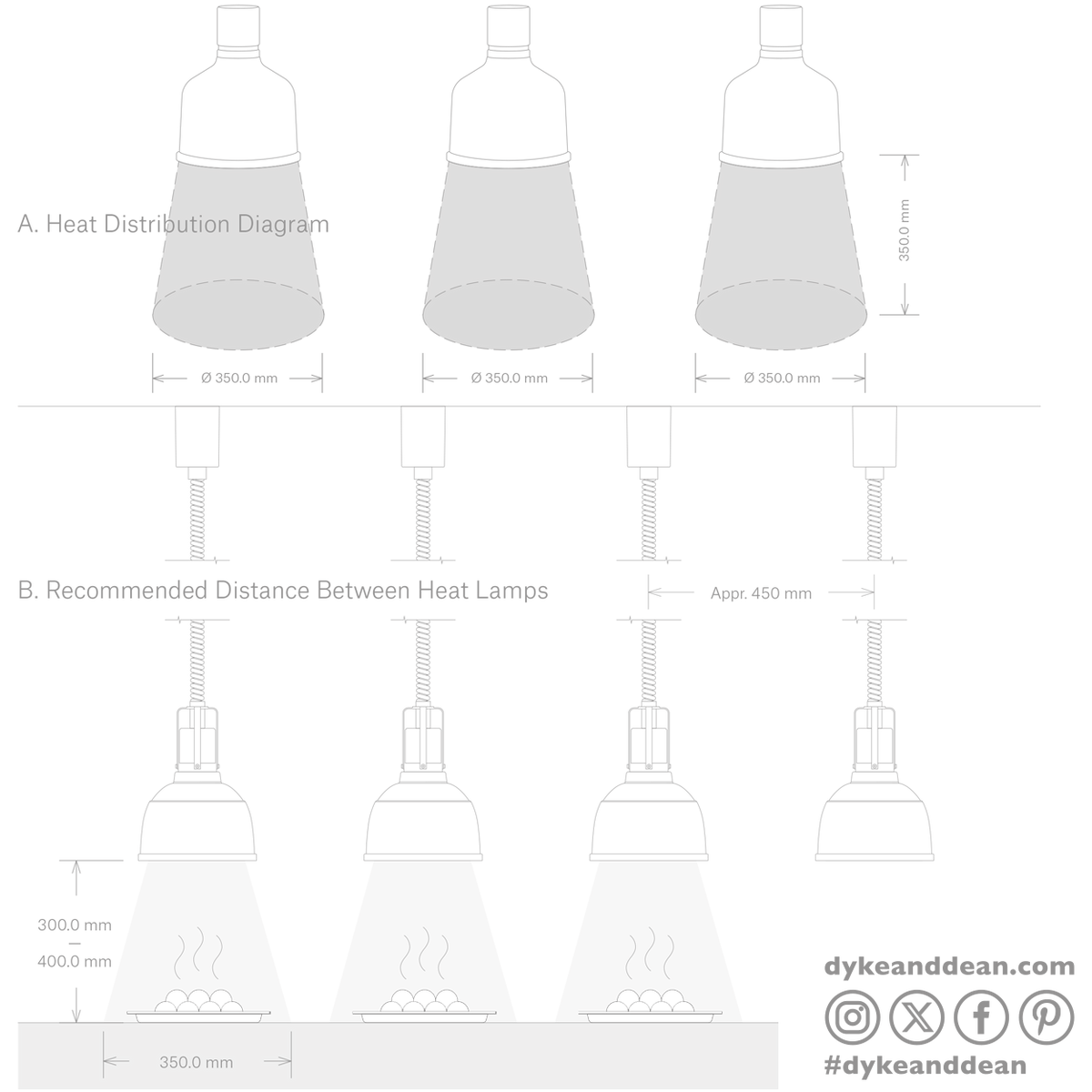 Stay hot heat lamp pendant focus MO cord colour
