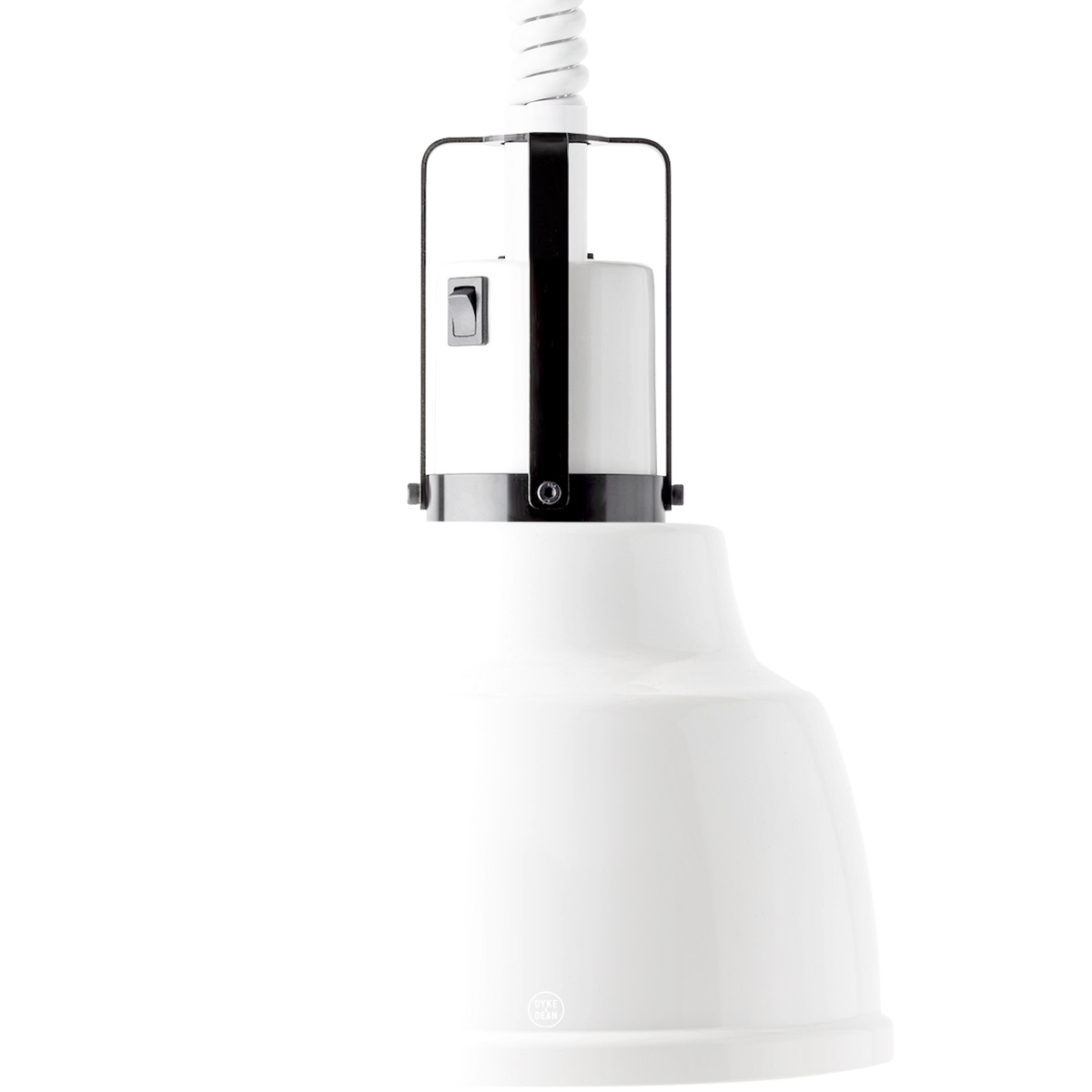 WHITE STAY HOT HEAT LAMP PENDANT FOCUS IO RETRACTABLE CORD