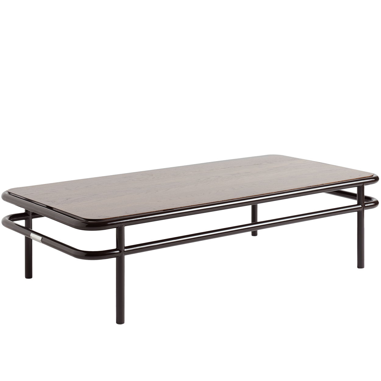 TOLIX UD WALNUT STAINED OAK TOP COFFEE TABLE 120x60