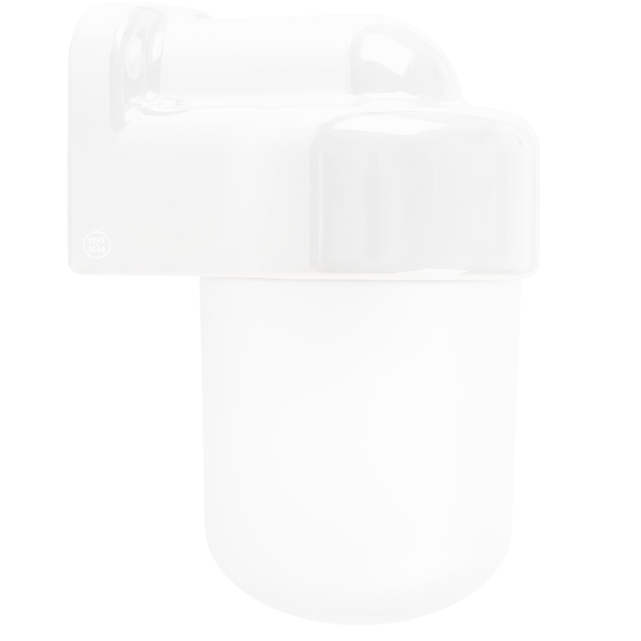 E27 KERAMISK VÆGLYS FROSTET