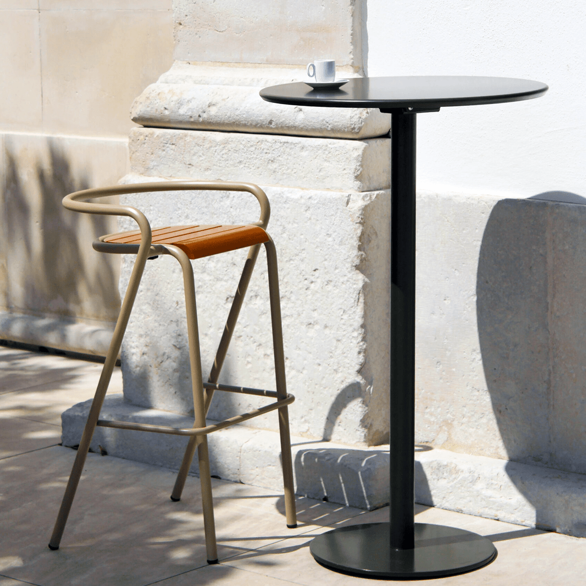 ADICO PLANA ROUND FOLDING HIGH TABLE STEEL - DYKE & DEAN