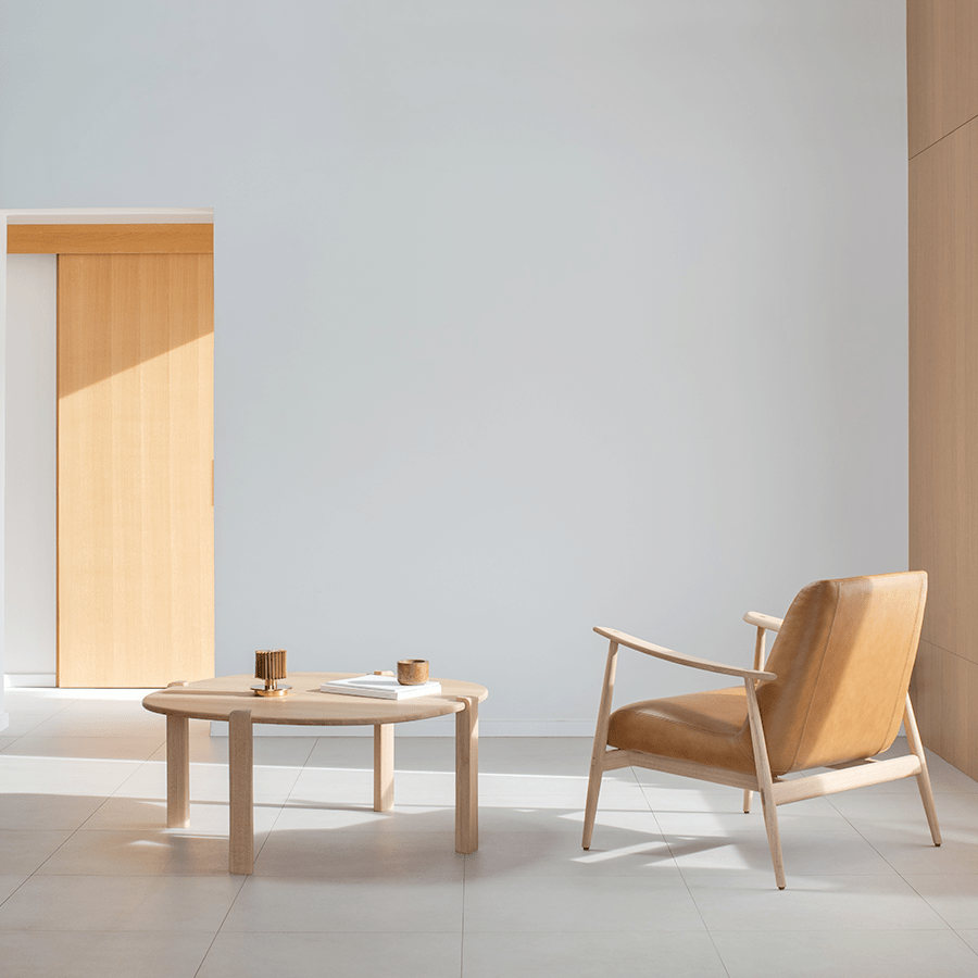 ASKA LOUNGE CHAIR OAK - DYKE & DEAN