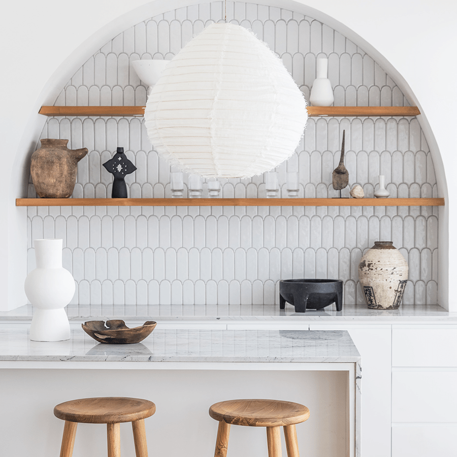 BALI LINEN LIGHT SHADE 35CM - DYKE & DEAN