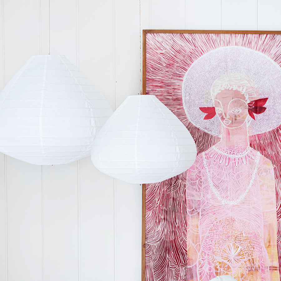 BALI LINEN LIGHT SHADE 35CM - DYKE & DEAN