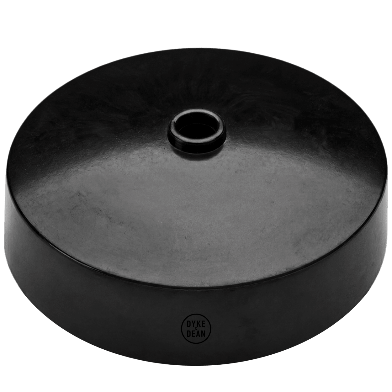 BLACK BAKELITE CEILING ROSE - DYKE & DEAN