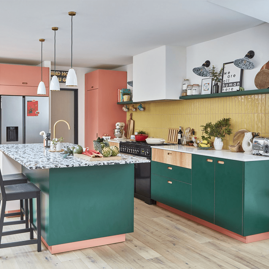 BLACK CONE SHADE SPLATTERWARE WALL LAMP - DYKE & DEAN