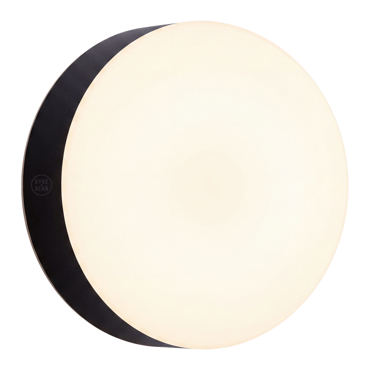 BLACK DISC WALL & CEILING LIGHT 445MM - DYKE & DEAN