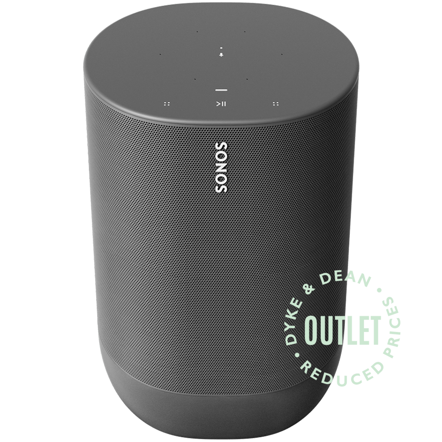 BLACK SONOS MOVE PORTABLE WATERPROOF SPEAKER OUTLET - DYKE & DEAN