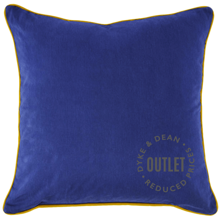 BLUE & MULTI COLOUR TERRAZZO SQUARE CUSHION OUTLET - DYKE & DEAN