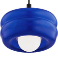 BLUE ORBIT GLASS GLOBE PENDANT LIGHT - DYKE & DEAN