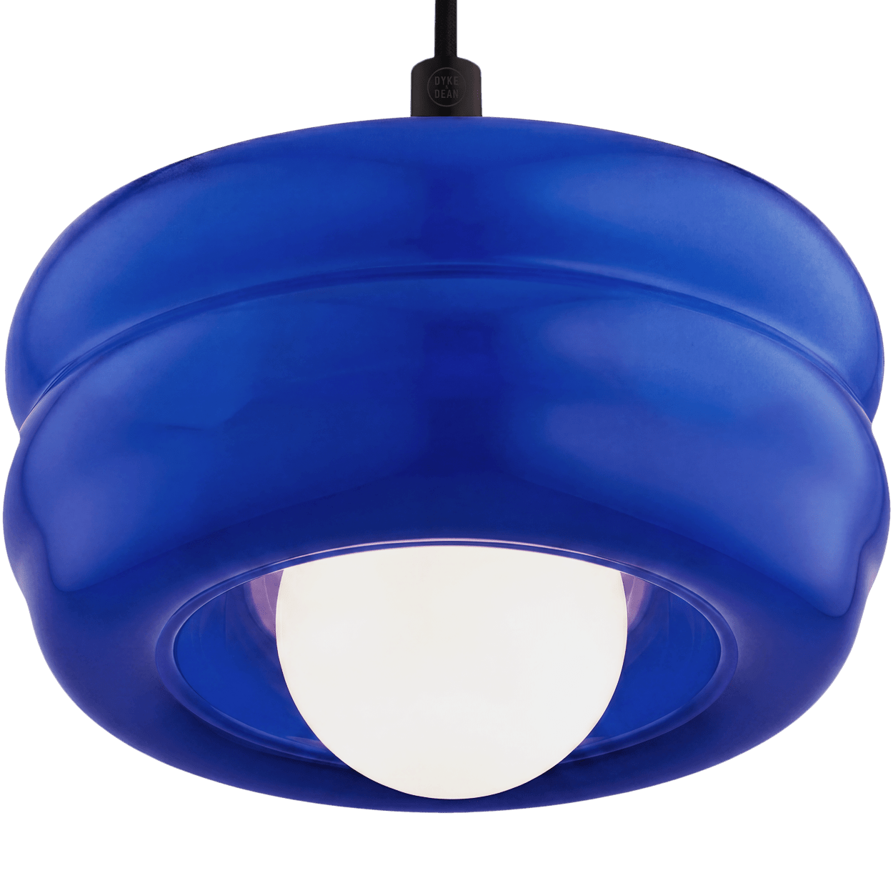 BLUE ORBIT GLASS GLOBE PENDANT LIGHT - DYKE & DEAN