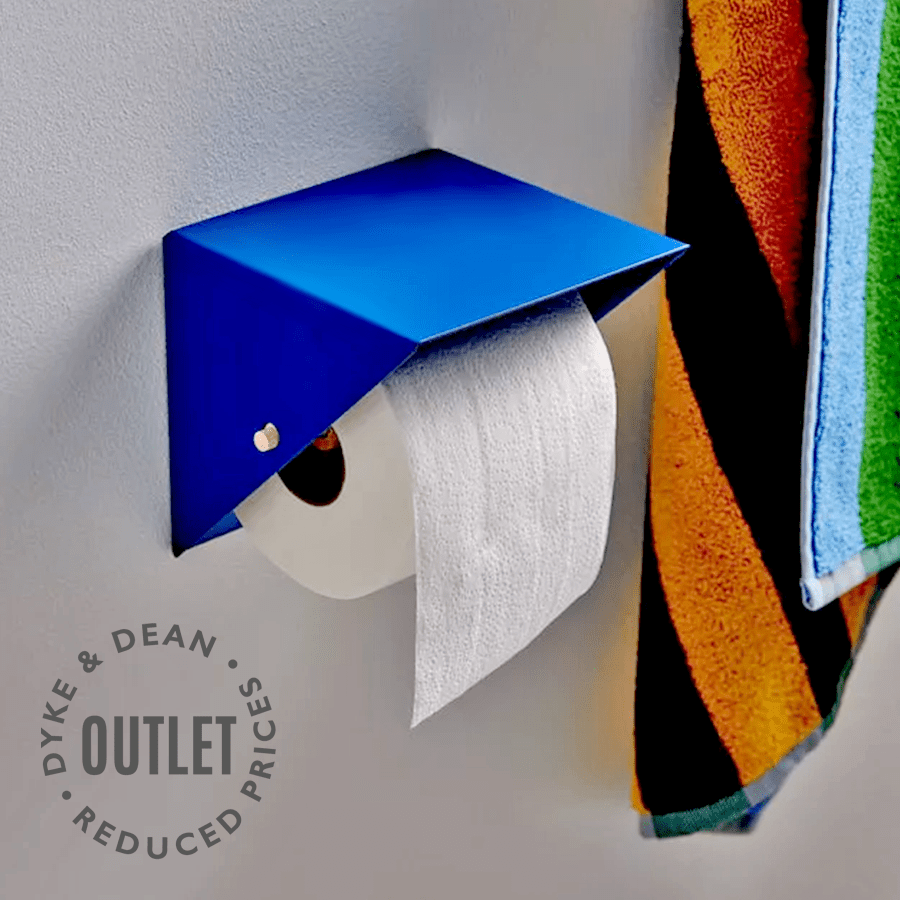 BLUE TRIANGLE WALL TOILET ROLL HOLDER OUTLET - DYKE & DEAN