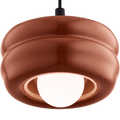 BROWN ORBIT GLASS GLOBE PENDANT LIGHT - DYKE & DEAN
