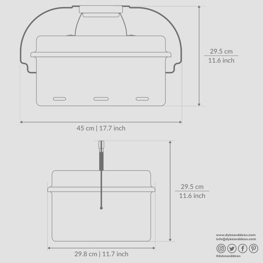 BURGUNDY ENAMEL BARBEQUE - DYKE & DEAN