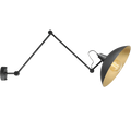 CANTILEVER ADJUSTABLE WALL CEILING LIGHT MELOS BLACK GOLD - DYKE & DEAN