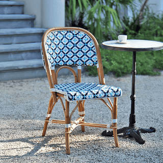 CARRARA BLACK CERAMIC FRENCH BISTRO TABLE 20” - DYKE & DEAN
