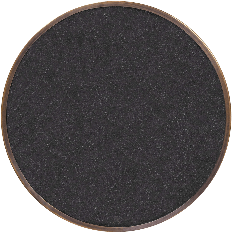 CARRARA BLACK GRANITE FRENCH BISTRO BAR TABLE 20” - DYKE & DEAN