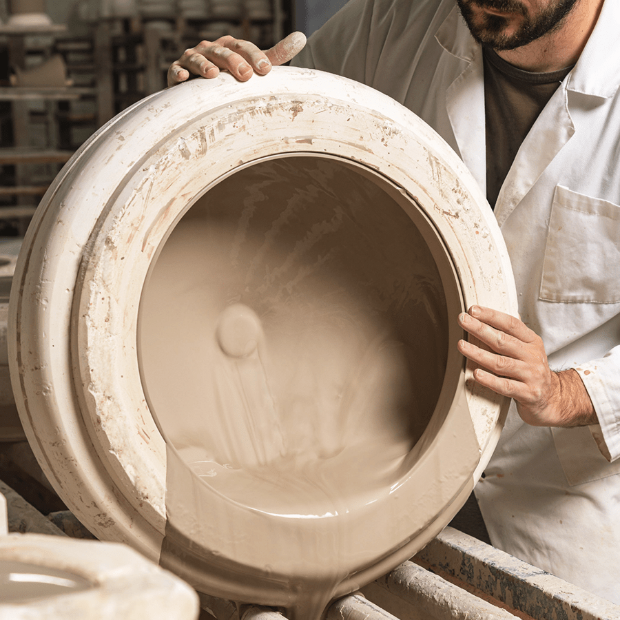 CERAMIC DOME PENDANT CUUC LARGE - DYKE & DEAN