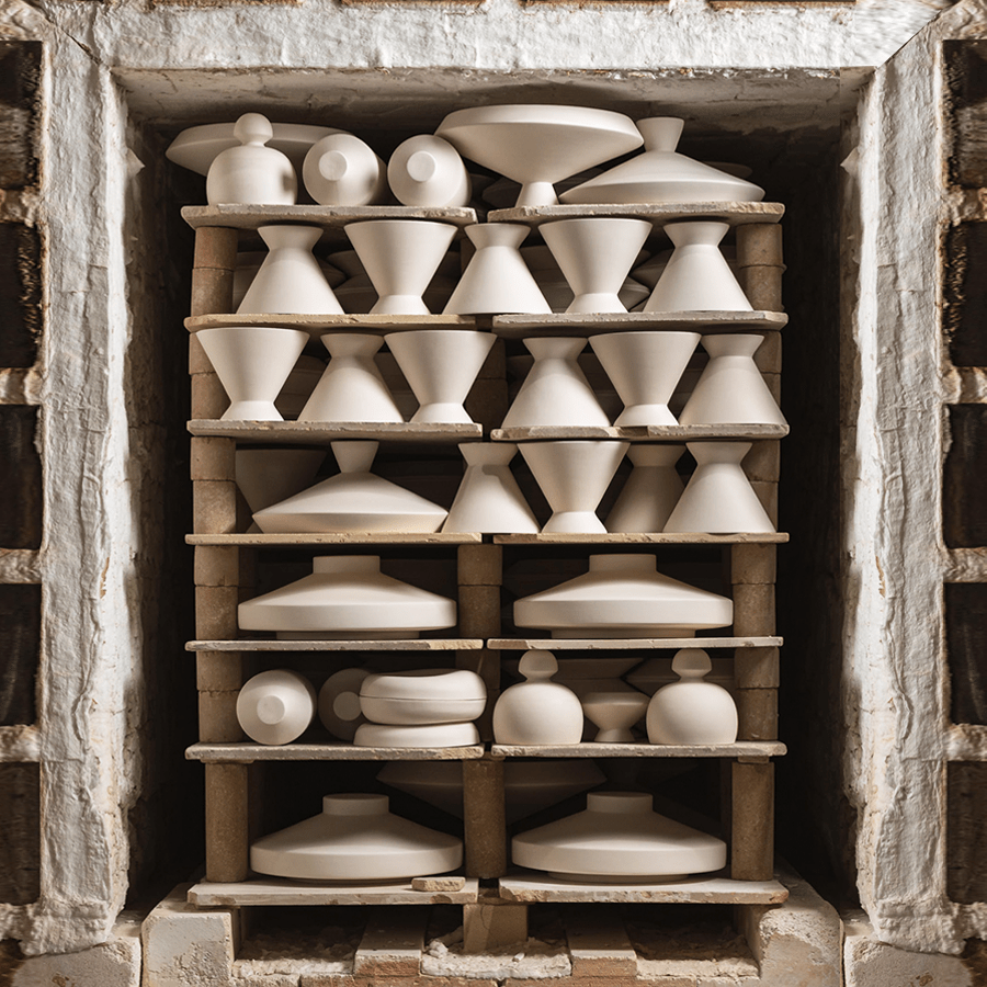 CERAMIC DOME PENDANT OVA SMALL - DYKE & DEAN