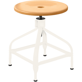 CHAISES NICOLLE ADJUSTABLE SWIVEL STOOL WOOD - DYKE & DEAN