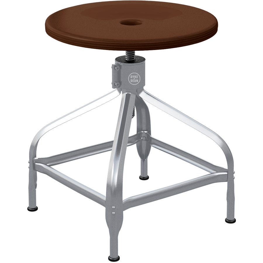 CHAISES NICOLLE ADJUSTABLE SWIVEL STOOL WOOD - DYKE & DEAN