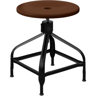 CHAISES NICOLLE ADJUSTABLE SWIVEL STOOL WOOD - DYKE & DEAN