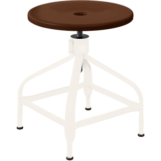 CHAISES NICOLLE ADJUSTABLE SWIVEL STOOL WOOD - DYKE & DEAN